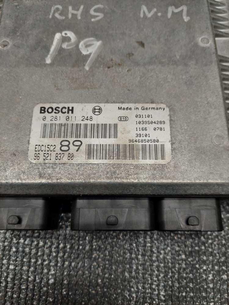 Řídící jednotka motoru 2.0 HDI 79 kW RHS 0281011248 EDC15C289 9652183780 Citroen Peugeot