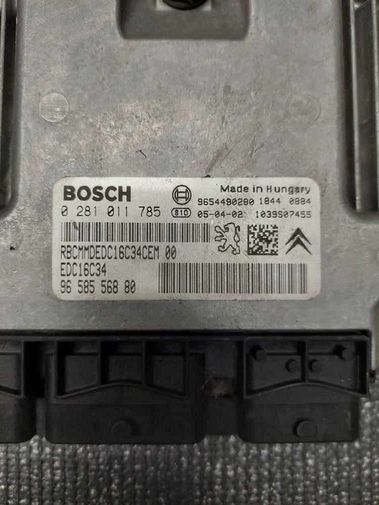 Řídící jednotka motoru 1.4 HDI 50 kW 8HZ 0281011785 EDC16C34 9658556880 Citroen Peugeot