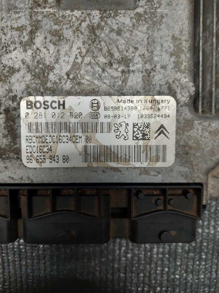 Řídící jednotka motoru 1.6 HDI 55 kW 9HW 0281012620 EDC16C34 9665594380 Citroen Peugeot