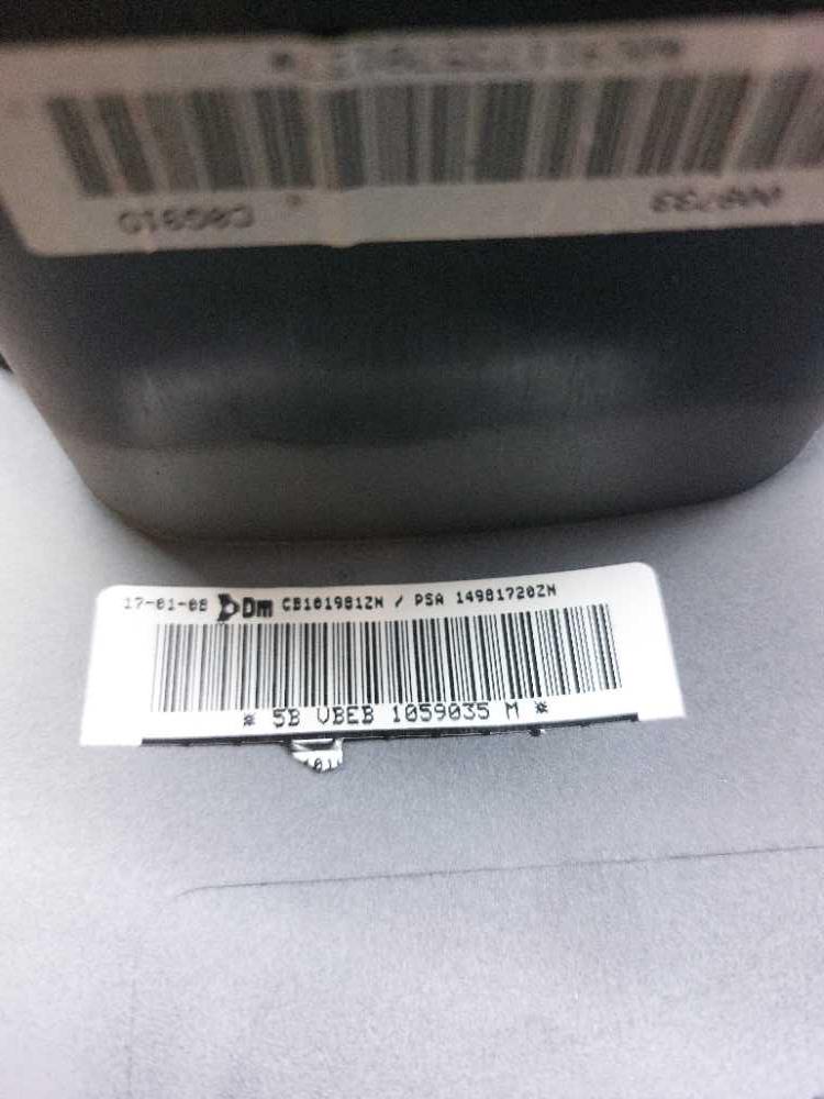 Airbag spolujezdce Peugeot Expert Citroen Jumpy Fiat Scudo od 2006 14981720ZN CB101981ZN