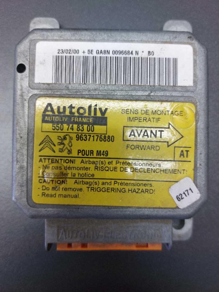 Řídící jednotka airbagu Peugeot Partner Citroen Berlingo do 2008 9637176880 550748300