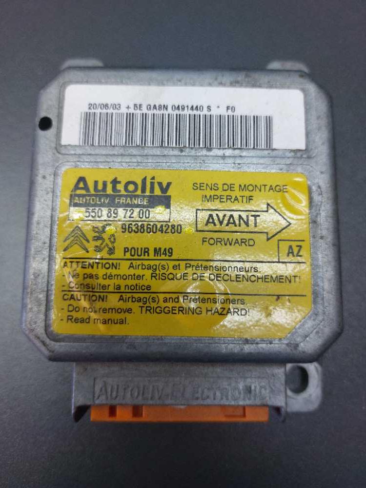 Řídící jednotka airbagu Peugeot Partner Citroen Berlingo do 2008 9638604280 550897200