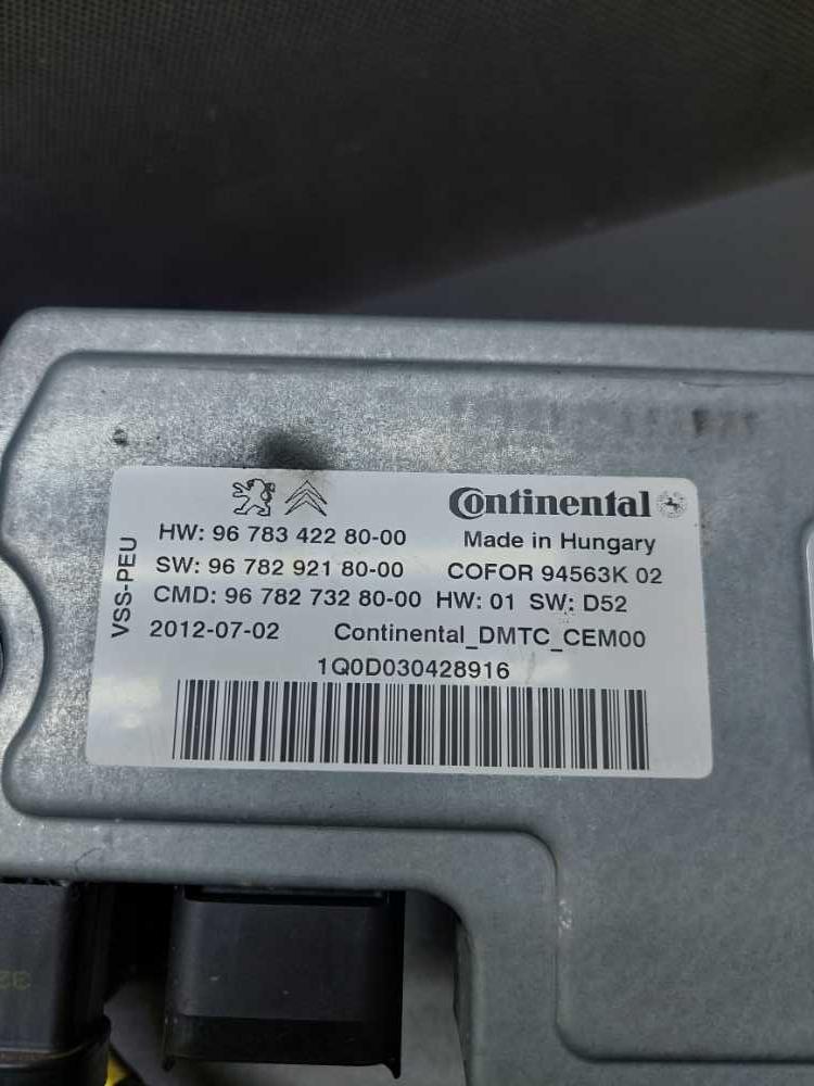 Řídící jednotka Start-stop Peugeot Partner Citroen Berlingo III od 2008 9801739380 9678342280 9678292180 9678273280