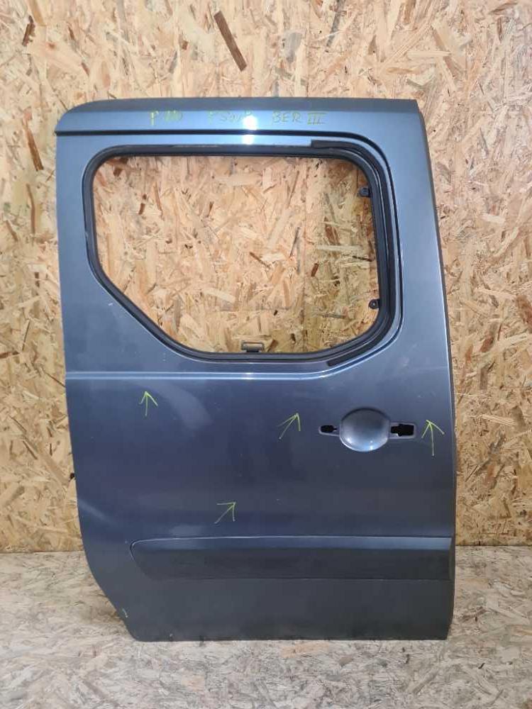Dveře pravé zadní Peugeot Partner Citroen Berlingo III od 2008 Šedá EZW oděrky koroze
